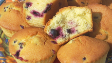 Muffins aux cassis