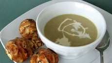 Soupe veloutée et raffinée aux topinambours