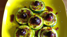 Courgettes rondes à la moutarde de cassis