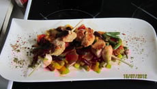 brochettes fondantes de poulet mariné