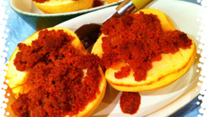 Pommes au four et crumble de speculoos