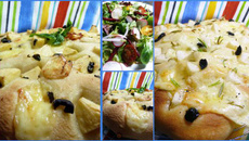Variation de focaccia au cantal