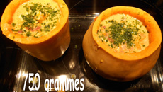 Potimarron farci à la féta