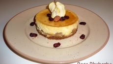 Cheesecake aux pommes caramélisées à l'érable