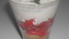 Tiramisu à la rhubarbe et pain d'épice