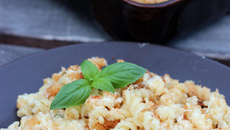 Gratin de pâtes au St Môret® et chapelure Harrys