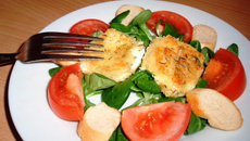 Chèvre chaud pané au thym