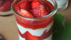 Verrine au fraise facile