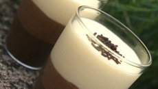 Verrines des trois mousses au chocolat rapide