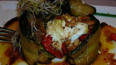 Courgettes au chèvre et tomates confites