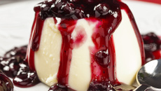 Panna Cotta aux cerises noires