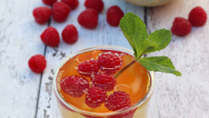 Thé glacé melon et framboises