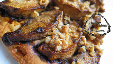 Tarte aux pommes, mélasse et crumble à l'avoine