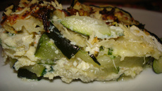 Gratin de courgettes croquantes