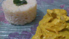 Curry de poulet au fromage blanc