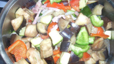 Ratatouille aux lardons