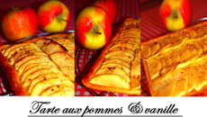 Tarte aux pommes et vanille