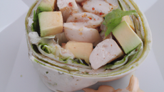 Wrap au crabe et avocat