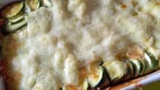 Gratin de courgettes aux 3 fromages