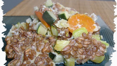 Gratin d'épeautre aux légumes