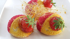 Choux vanille / fraise