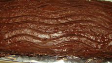 Bûche chocolat framboise