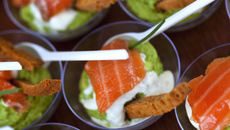 Verrine avocat et saumon au Tartare