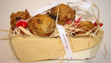 Petits muffins régressifs aux poires, spéculos et fève Tonka façon crumble