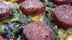 Tartelette d'épinards au chorizo