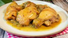 Poulet de Houdan au cidre