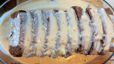 Gâteau au chocolat et sa crème