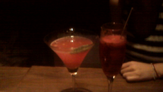 Cocktail orange cassis mirabelle