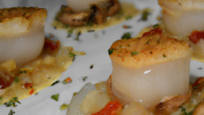 Papillote de Saint Jacques aux Charlottes