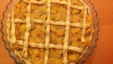 Tarte à la compote de kaki vanillée