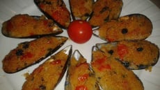 Moules farcies au four