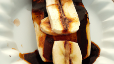 Banane flambée au chocolat