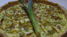 Quiche de poireaux au maroilles