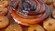 Tarte tatin flambée au rhum