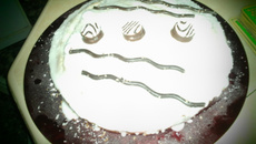 Gateau à la creme d'ananas glacage noix de coco