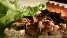 Tarte aux courgettes confites