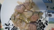 Sauté de veau aux poireaux