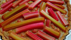 Tarte à la rhubarbe agréablement acidulée
