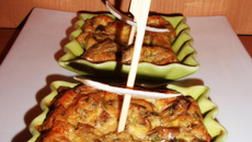 Clafoutis aux champignons et parmesan