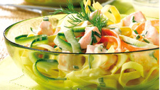 Salade de pâtes au saumon
