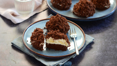 Dômes au chocolat et à la banane