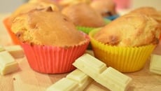 Muffins au chocolat blanc