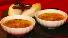Crème brûlée d'endives au caramel
