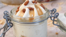 Cheese cake déstructuré à la Crème Glacée Carte d'Or Façon Glacier Vanille & Noix de Pécan