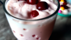 Milkshake aux cerises