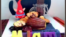 Madeleines aux Cranberries et fond de Chocolat au Lait